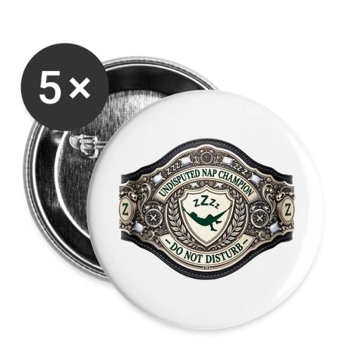 Nap Champion Belt T Shirt - Buttons large 2.2'' (5-pack)