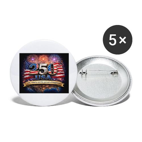 USA 250th Celebration - Buttons large 2.2'' (5-pack)