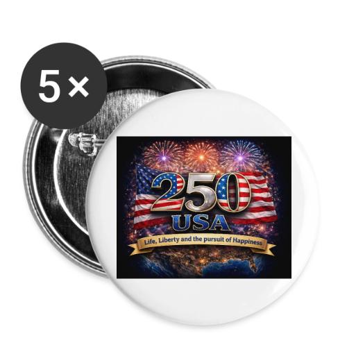 USA 250th Celebration - Buttons large 2.2'' (5-pack)