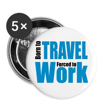 travel - Buttons large 2.2'' (5-pack) - white