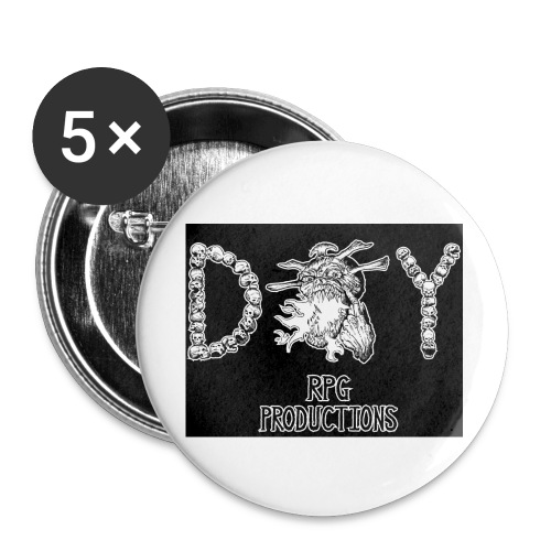 DIY RPG Productions Demon Metal - Buttons large 2.2'' (5-pack)