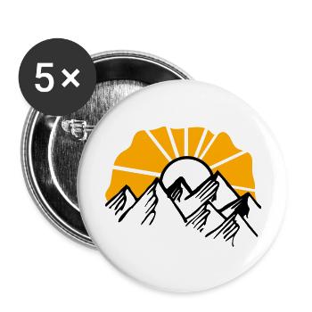 sun - Buttons large 2.2'' (5-pack) - white