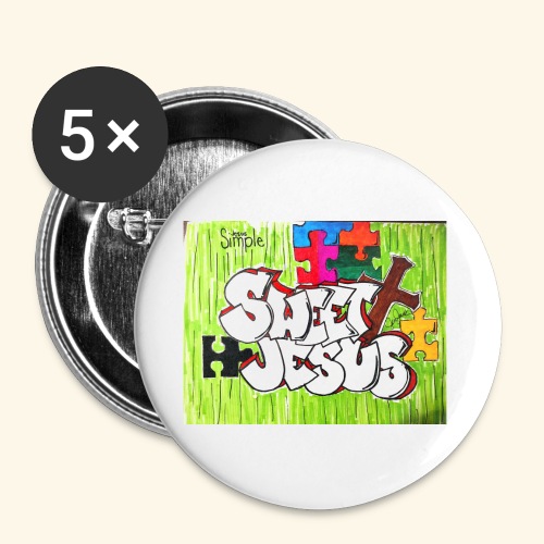 Sweet Jesus - Buttons large 2.2'' (5-pack)