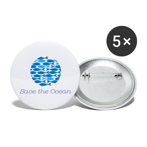 save the ocean - Buttons large 2.2'' (5-pack)