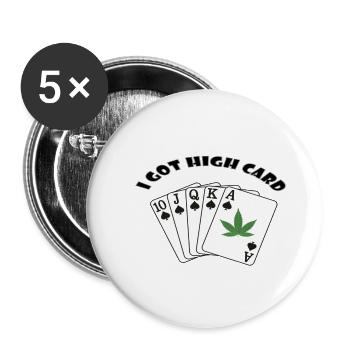 royal flash spade - Buttons large 2.2'' (5-pack) - white