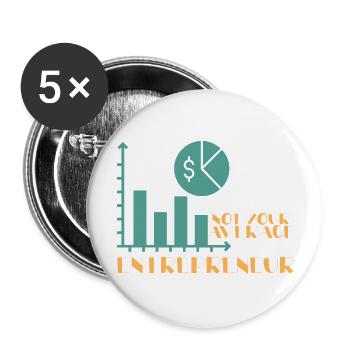 Not Your Average Entrepreneur - Buttons large 2.2'' (5-pack) - white