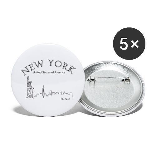 New York, USA - Buttons large 2.2'' (5-pack)