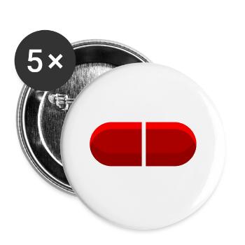 Cure Liberalism Take The Red Pill - Buttons large 2.2'' (5-pack) - white