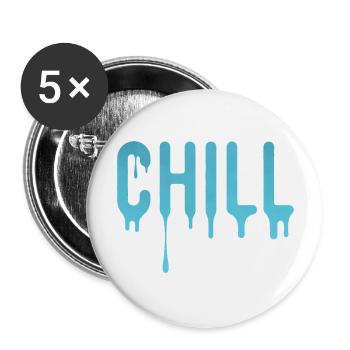 Chill - Buttons large 2.2'' (5-pack) - white