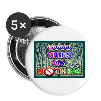 GOOD HEADLINE - Buttons large 2.2'' (5-pack) - white