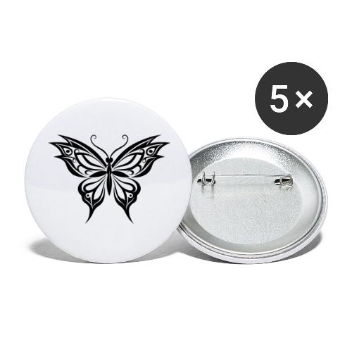 Stenciled🦋 BUTTERFLY - Buttons large 2.2'' (5-pack)