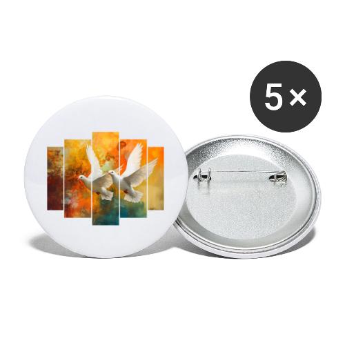 Wings of Peace - Buttons large 2.2'' (5-pack)