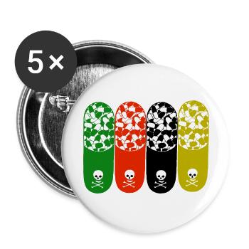 love pills - Buttons large 2.2'' (5-pack) - white