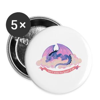 Morpheus the Grumpy Guardian - Buttons large 2.2'' (5-pack) - white