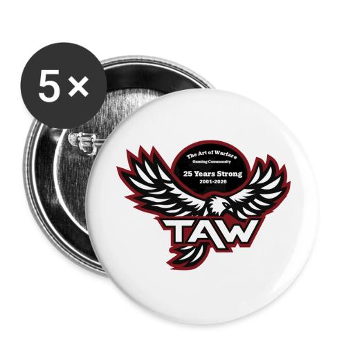 25yearlogo - Buttons large 2.2'' (5-pack)