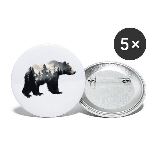 Forest Within the Bear - Buttons large 2.2'' (5-pack)