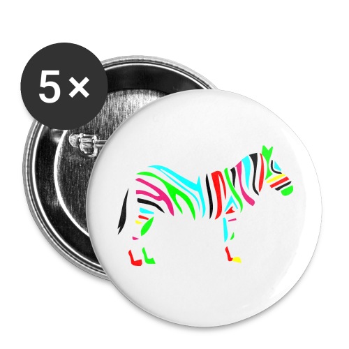 Wild_zebra - Buttons large 2.2'' (5-pack)