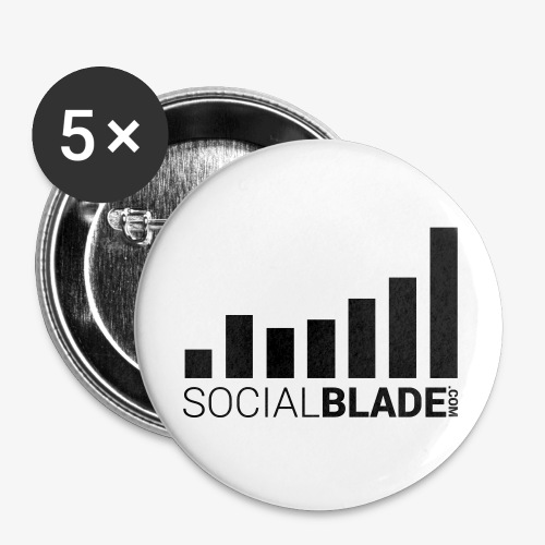 Socialblade (Dark) - Buttons large 2.2'' (5-pack)