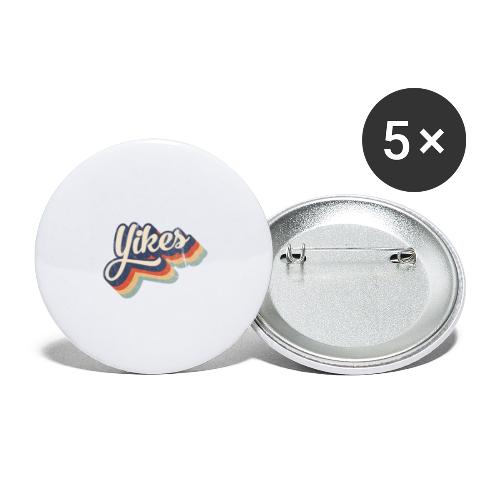 Vintage Yikes - Buttons large 2.2'' (5-pack)