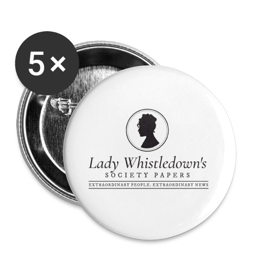 Lady Whistledown's Society Papers - Buttons large 2.2'' (5-pack)