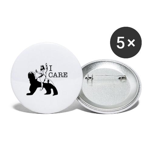 I care - Buttons large 2.2'' (5-pack)