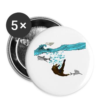 sinking - Buttons large 2.2'' (5-pack) - white