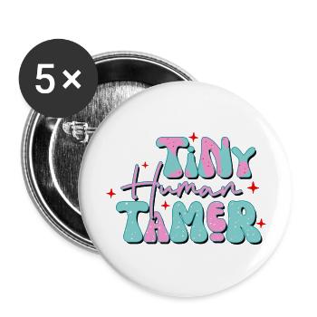 Tiny Human Timer - Buttons large 2.2'' (5-pack) - white