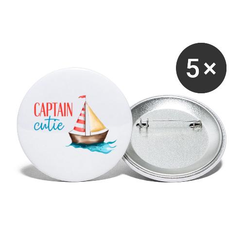 Captain cutie - Buttons large 2.2'' (5-pack)