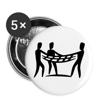 safe net - Buttons large 2.2'' (5-pack) - white