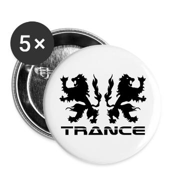 Double Lions Trance - Buttons large 2.2'' (5-pack) - white