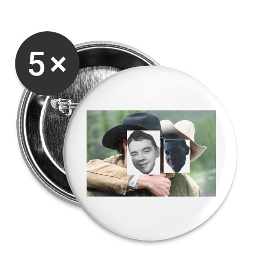 Darien and Curtis Camping Buddies - Buttons large 2.2'' (5-pack)