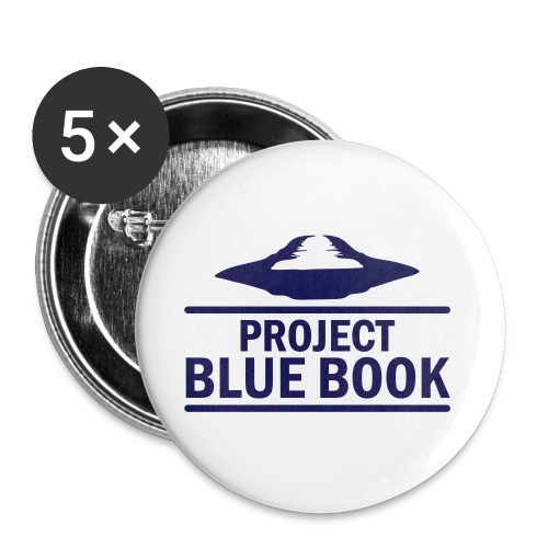 Project Blue Book - Buttons large 2.2'' (5-pack)