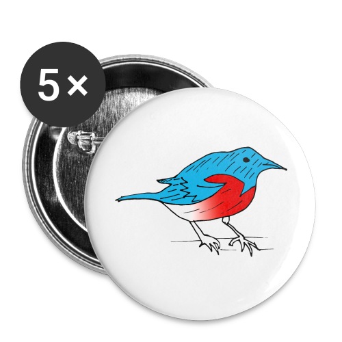 Birdie - Buttons large 2.2'' (5-pack)