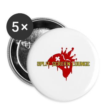 Split Screen Fatality - Buttons large 2.2'' (5-pack) - white