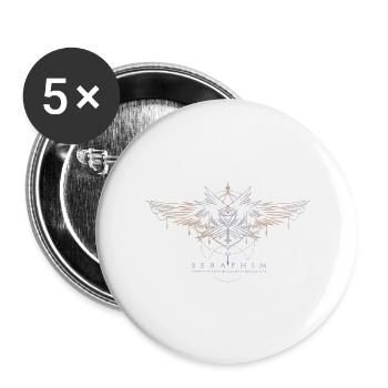 Seraphim Glow Logo - Buttons large 2.2'' (5-pack) - white