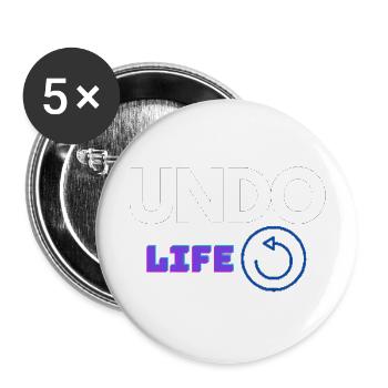 UNDO life - Buttons large 2.2'' (5-pack) - white