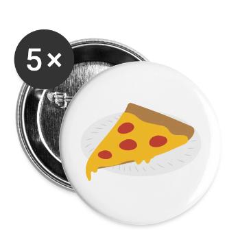 Wonderful Slice Of Pepperoni Pizza - Buttons large 2.2'' (5-pack) - white