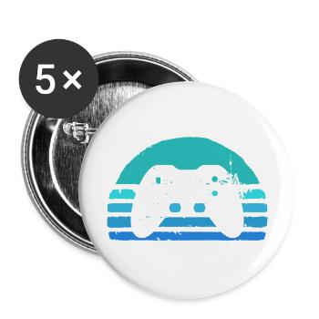 Blue Controller - Buttons large 2.2'' (5-pack) - white