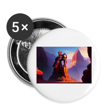 Khorne statue in the depths of the grand canyon - Buttons large 2.2'' (5-pack) - white