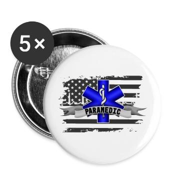 Ems Paramedic Emt P Star Of Life Graduation - Buttons large 2.2'' (5-pack) - white