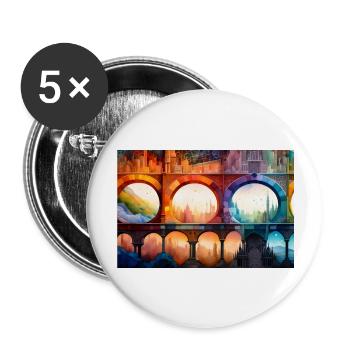 Whispers of the Unseen - Buttons large 2.2'' (5-pack) - white
