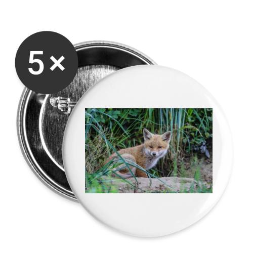 fox - Buttons large 2.2'' (5-pack)
