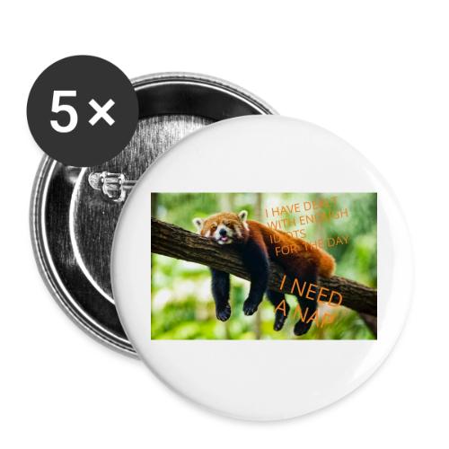 Fox napping meme - Buttons large 2.2'' (5-pack)
