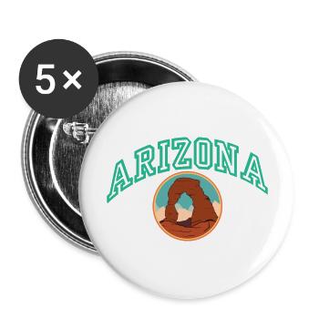 Arizona us - Buttons large 2.2'' (5-pack) - white