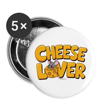 Cute Mouse Moments - Buttons large 2.2'' (5-pack) - white
