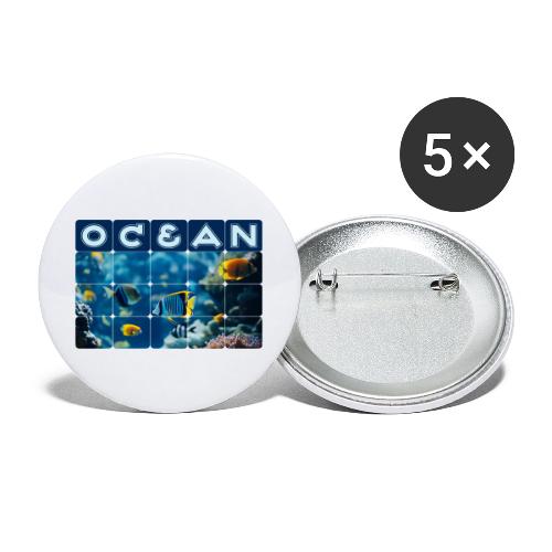 Ocean: Underwater Radiance - Buttons large 2.2'' (5-pack)