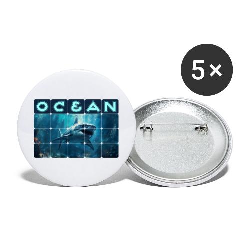 Ocean: Predator's Domain - Buttons large 2.2'' (5-pack)