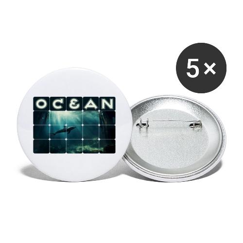 Ocean Whisper - Buttons large 2.2'' (5-pack)