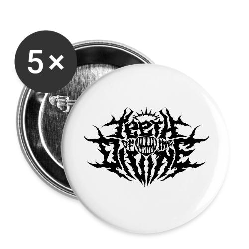 Teeth Of The Divine Logo BLACK - Buttons large 2.2'' (5-pack)