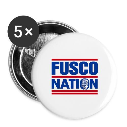 Fusco Nation with Mic (250th Show Commemorative) - Buttons large 2.2'' (5-pack)